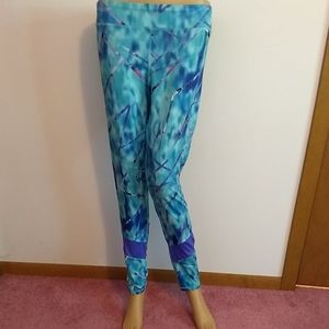 🌷Champion Leggings Tights Pant Active Teal Abstract